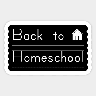 Back to Homeschool Sticker